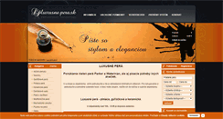 Desktop Screenshot of luxusne-pera.sk